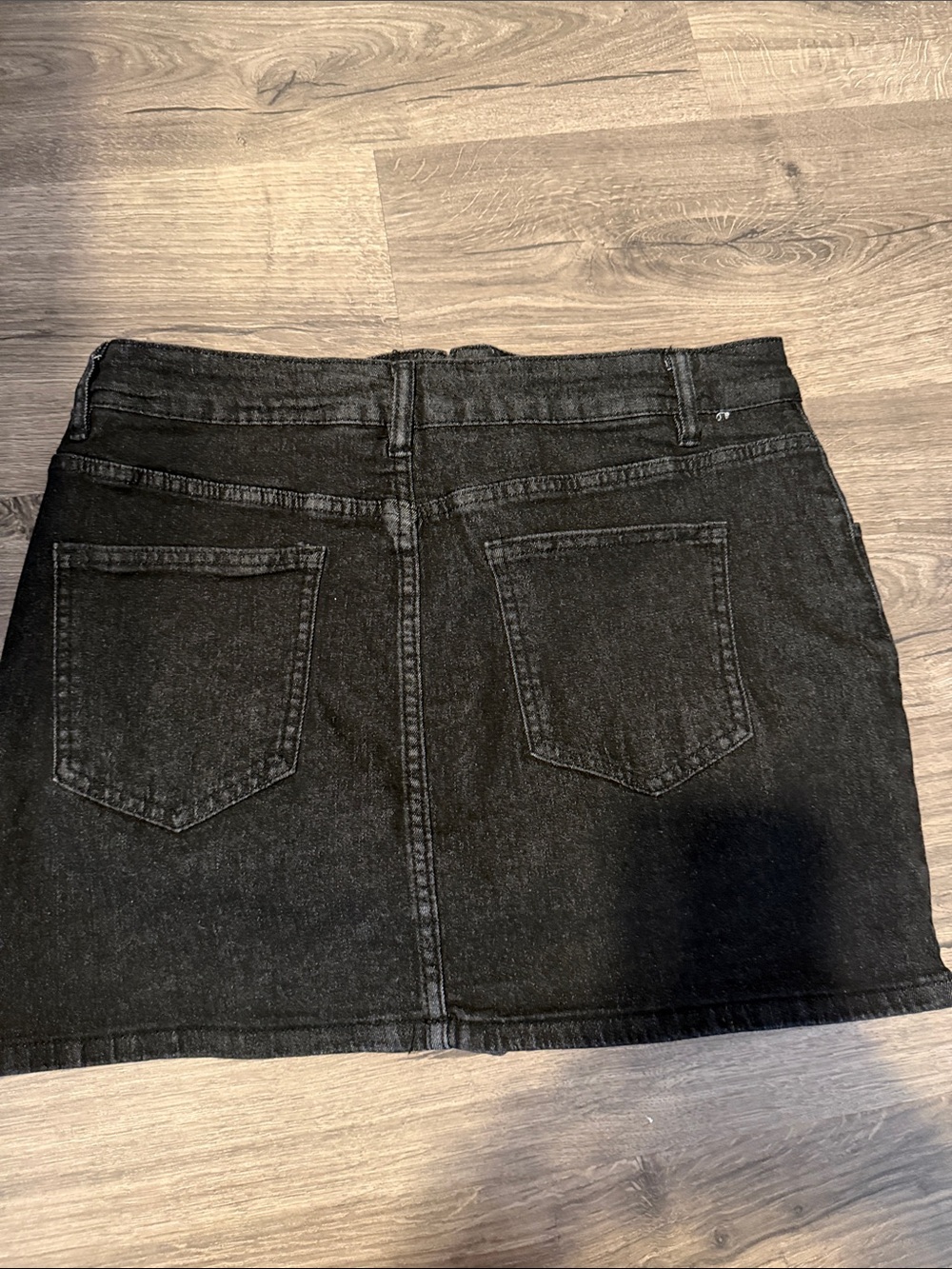 Luvamia Black Denim Mini Skort - Picture 3 of 3